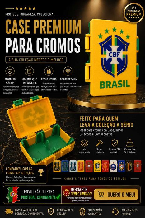 Caixa Premium para guardar cromos