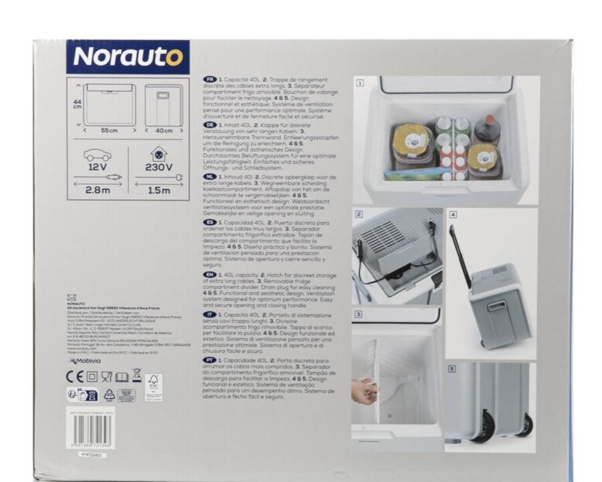 Geleira eléctrica 40L