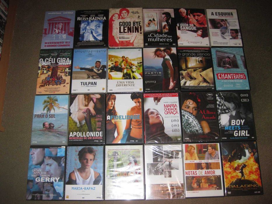 76 DVDs Impecáveis de Cinema Alternativo/Europeu/Autor