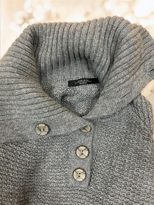 Weekend Max Mara roz. S damskie wełniana peleryna ponczo