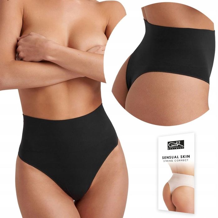 Majtki Modelujące Wysoki Stan Wyszczuplające Gatta String Correct - M