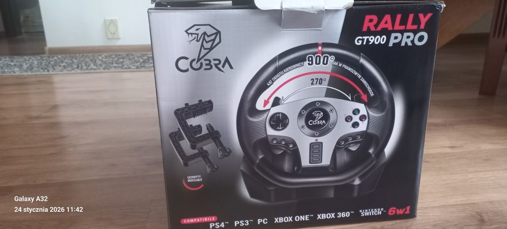 Zestaw PS4 + NOWA Kierownica Cobra GT900 Pro | 2 Pady | 3 Gry