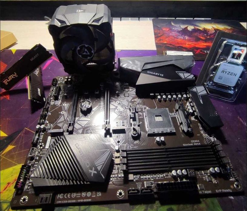 Комплект: B550 gaming x v2, ryzen 5 3600, Kingston Fury 16GB