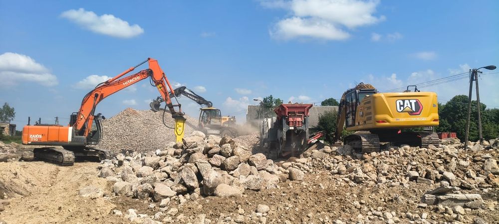 Roboty ziemne, wyburzenia, niwelacja terenu