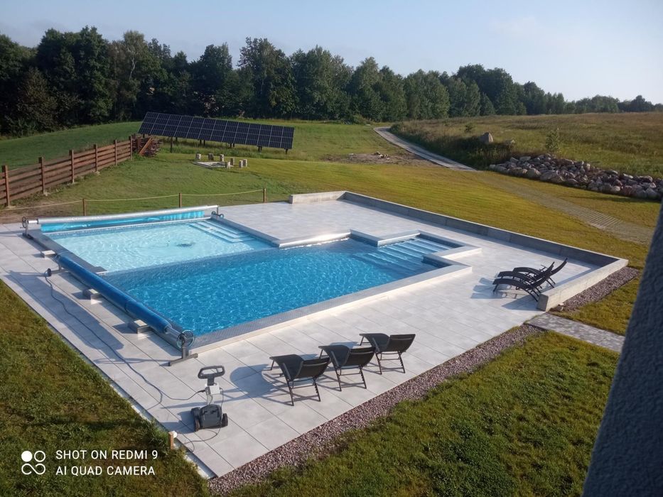 Domek wypoczynkowy z 2 apartamentami do wyboru,  basen, sauna, balia