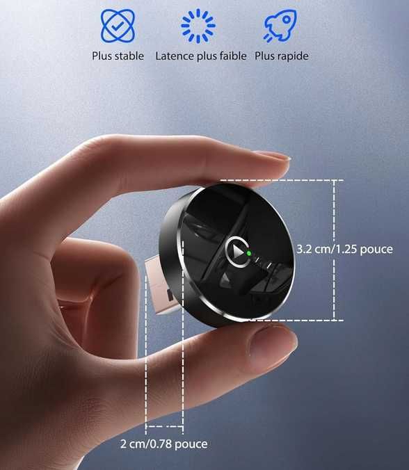 CarPlay Bezprzewodowy Adapter Apple  Android Auto USB-A / USB-C, Bluetooth 5.4