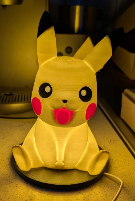Candeeiro pikachu led