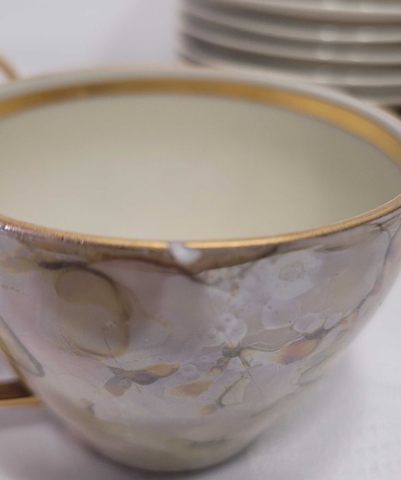 Stary porcelanowy serwis kawowy ZPS Karolina .W Potacki