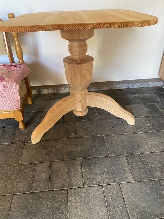 Стіл  80х80 дуб і модрина