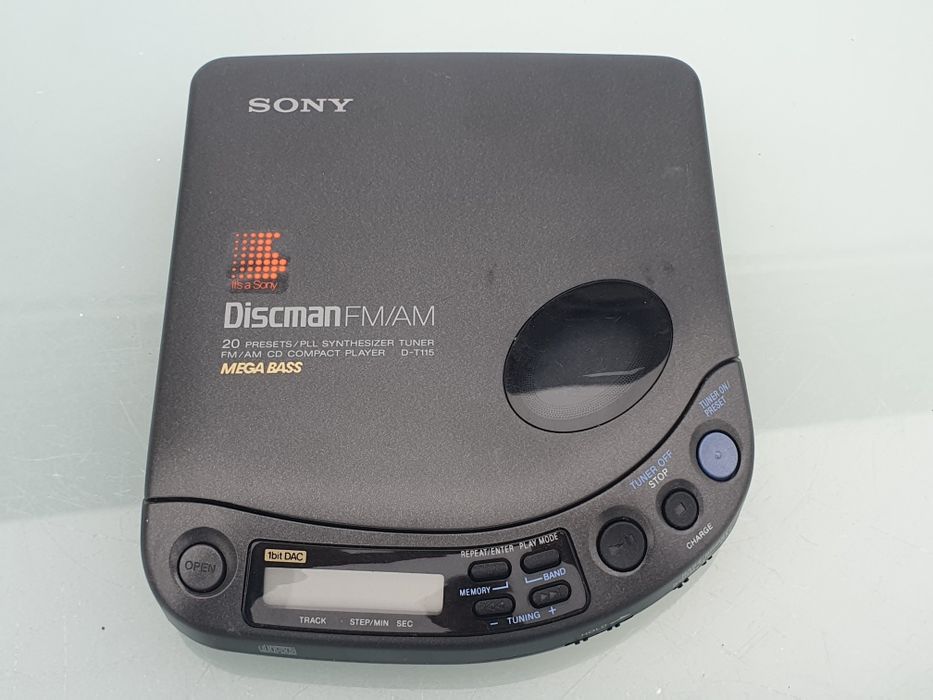 Discman Sony d-t115 z radiem vintage