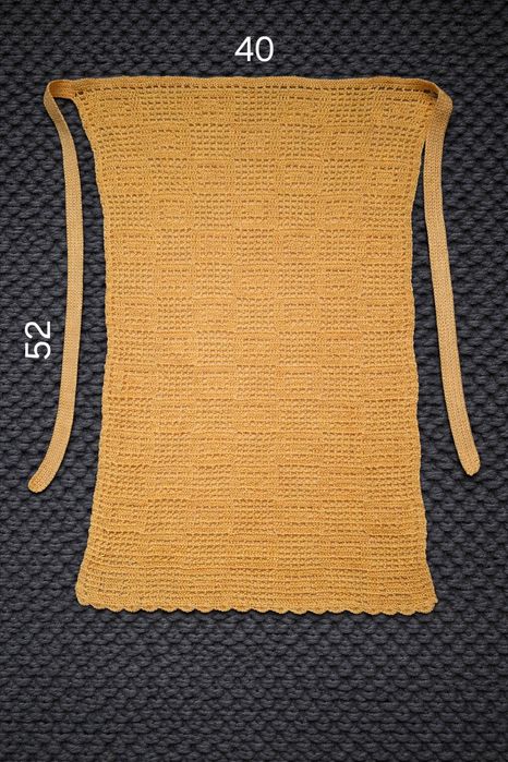 Фартук в'язаний гачком ( припинда)