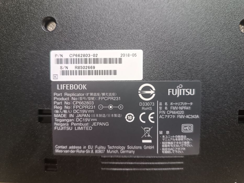 Stacja dokująca Fujitsu FPCPR231 USB 3.0