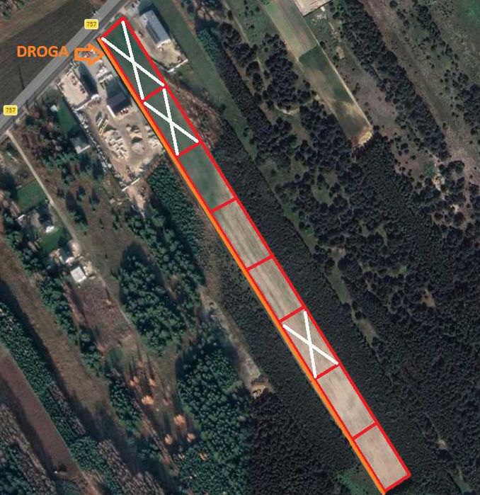 Działki budowlane Mostki