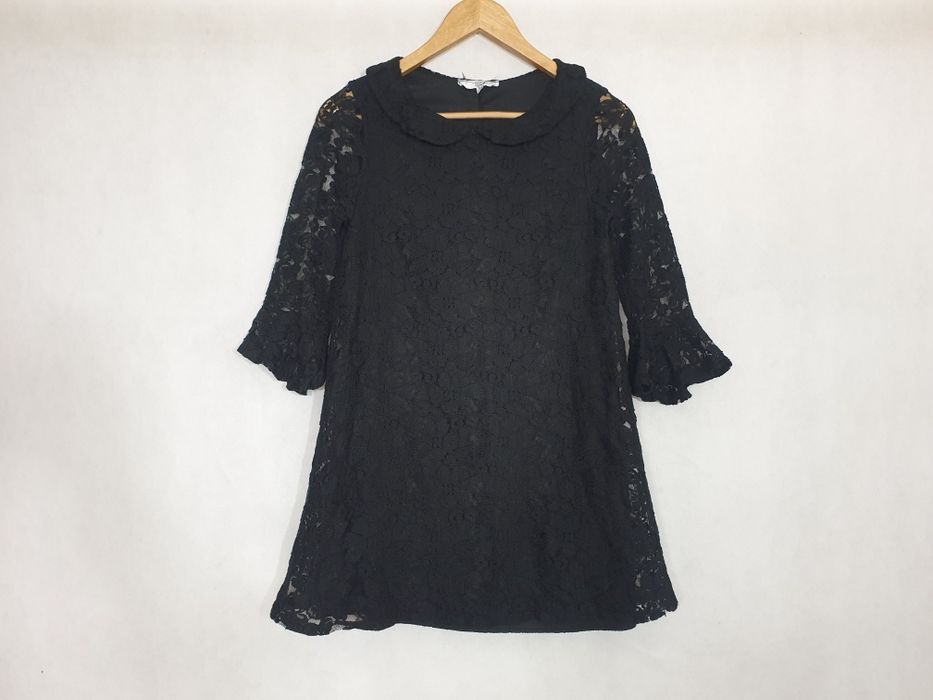 Czarna tunika z koronki M