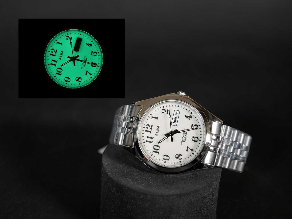 Seiko ALBA AQGK470 Ø34.5мм Full Lume, нержавейка