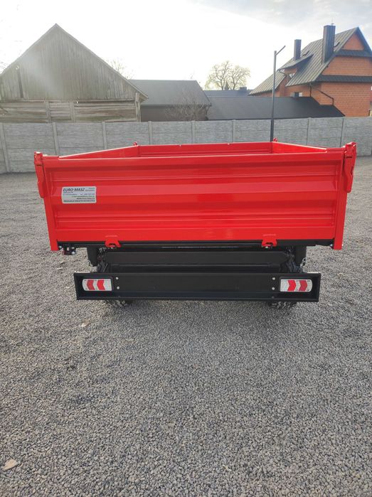 PRZYCZEPA ROLNICZA 3t jednoosiowa euro-masz WYWROTKA/ nadstawy