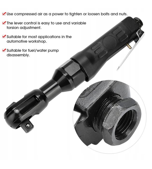 Pneumatyczny klucz grzechotkowy 1/2 cala