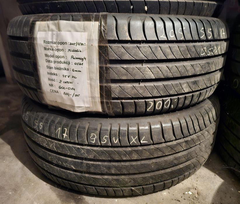 205/55R17 Michelin Primacy 4 Lato