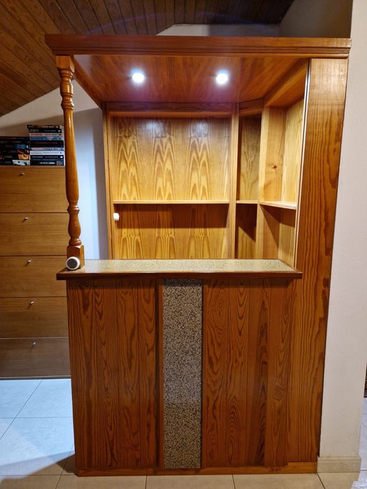 Bar móvel madeira sala