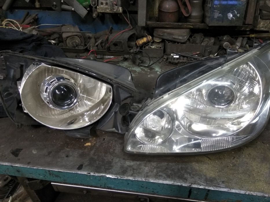 Продам фары Хюндай гейц 04г.корея рейстанлиг линзованые