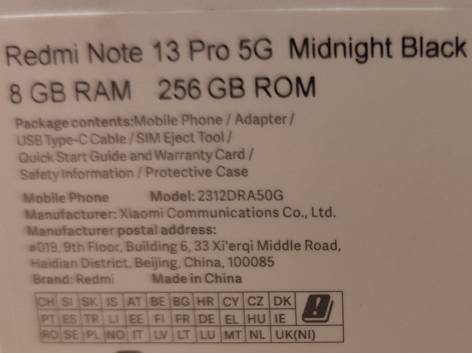 Redmi note 13 pro 5 G