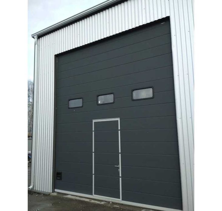 Промислові секційні гаражні ворота автоматизовані (працюємо з ПДВ)