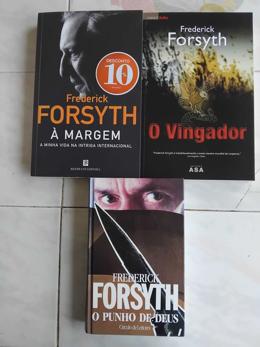 3 Livros de Aventuras/Espionagem de Frederick Forsyth