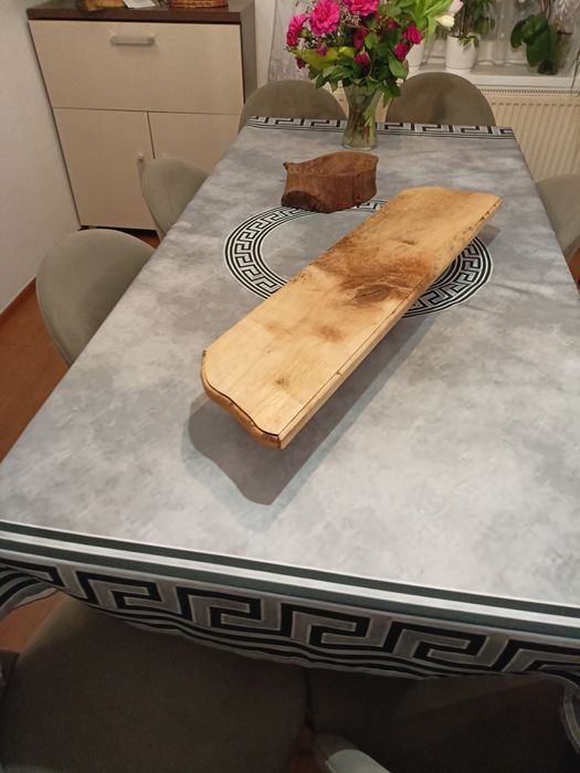 Duża deska grillowa do serwowania mięsa 90 cm – jesion rustykalny