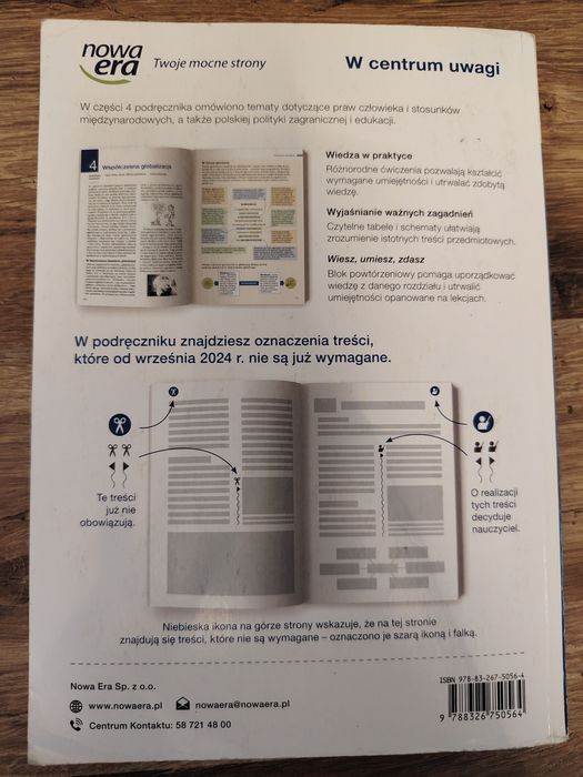 Podręcznik WOS , W centrum uwagi 4 edycja 2024 , zakres rozszerzony