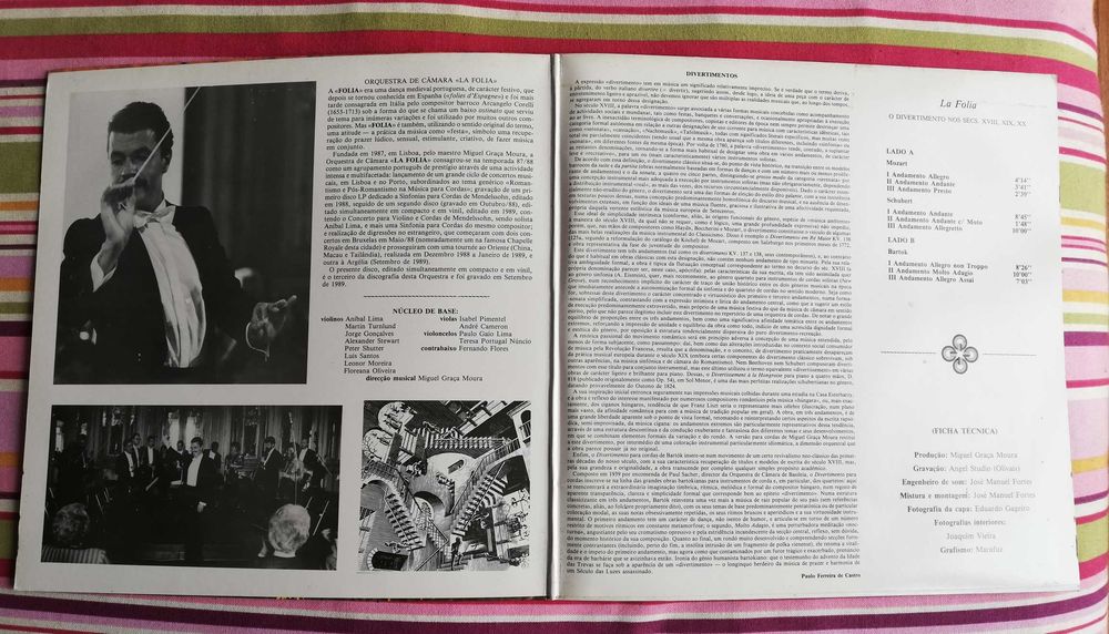 Lote de 3 discos de música clássica da orquestra de câmara "La Folia".