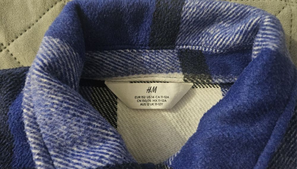 Koszulowa kurtka H&M rozmiar 152