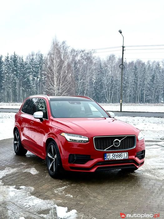 Volvo XC 90 Volvo XC90 T8 R-Design Bezwypadkowy | AWD | Pneumatyka | Passion Red