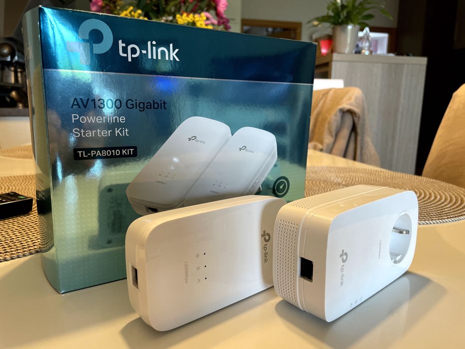 TP-Link Powerline AV1300 TL-PA8010 – 2 adaptery | Internet przez prąd | Gigabit LAN
