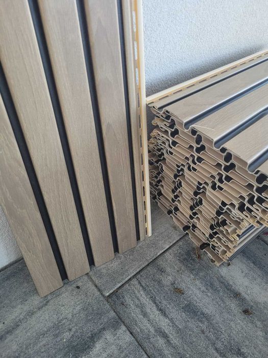 Panel lamelowy Vilo Fronto V-Black , odcinki, dąb