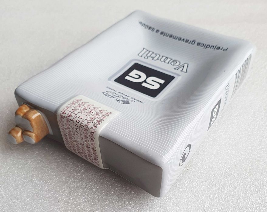 Antigo Cinzeiro Grande ~ "SG VENTIL" ~ Em Cerâmica ~ 2005 ~ Novo