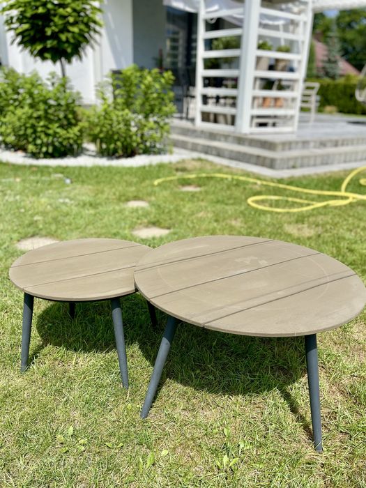 Zestaw stolików ogrodowych Jysk Sandbakke stoliki kawowe 2 szt.