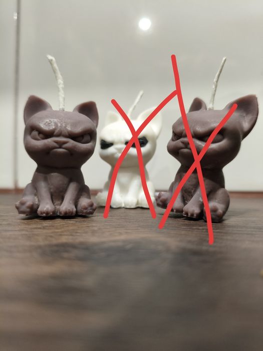 świeca sojowa pies brązowy