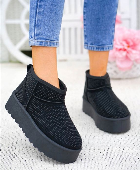 36 37 38 botki 39 40 41 śniegowce na platformie krótkie wsuwane emu ug