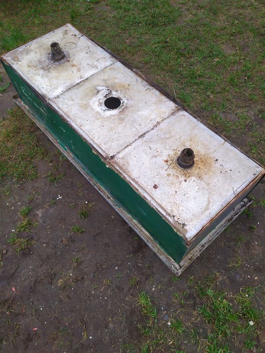 Zlew zlewozmywak aluminiowy gospodarczy duży misa wanna 3 komorowy