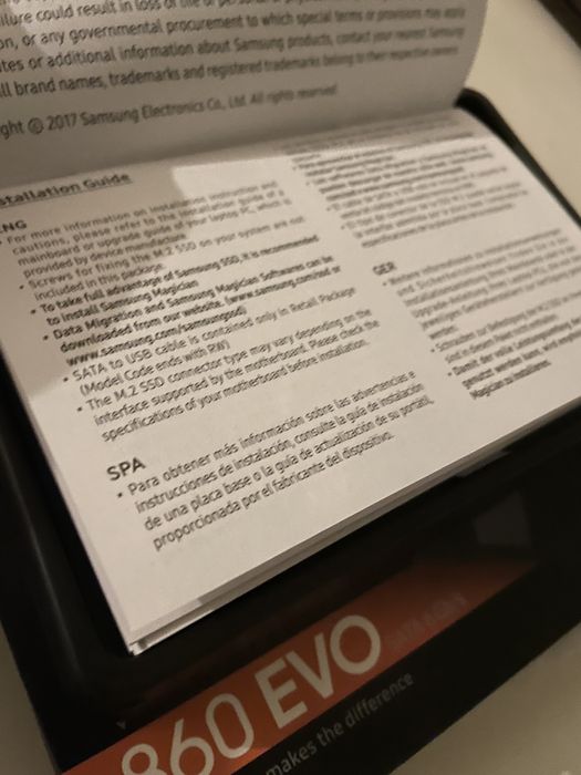 Dysk SSD Samsung 860 EVO 250GB SATA III nowy 256 Gb