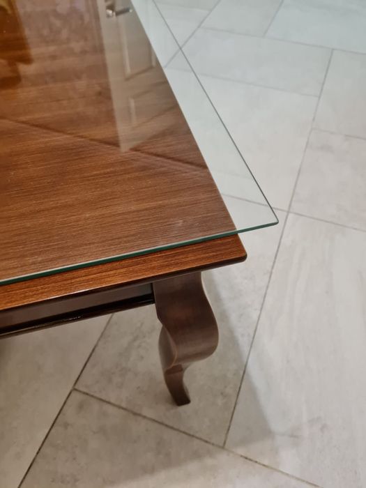 Ława stolik kawowy lite drewno wysoki połysk