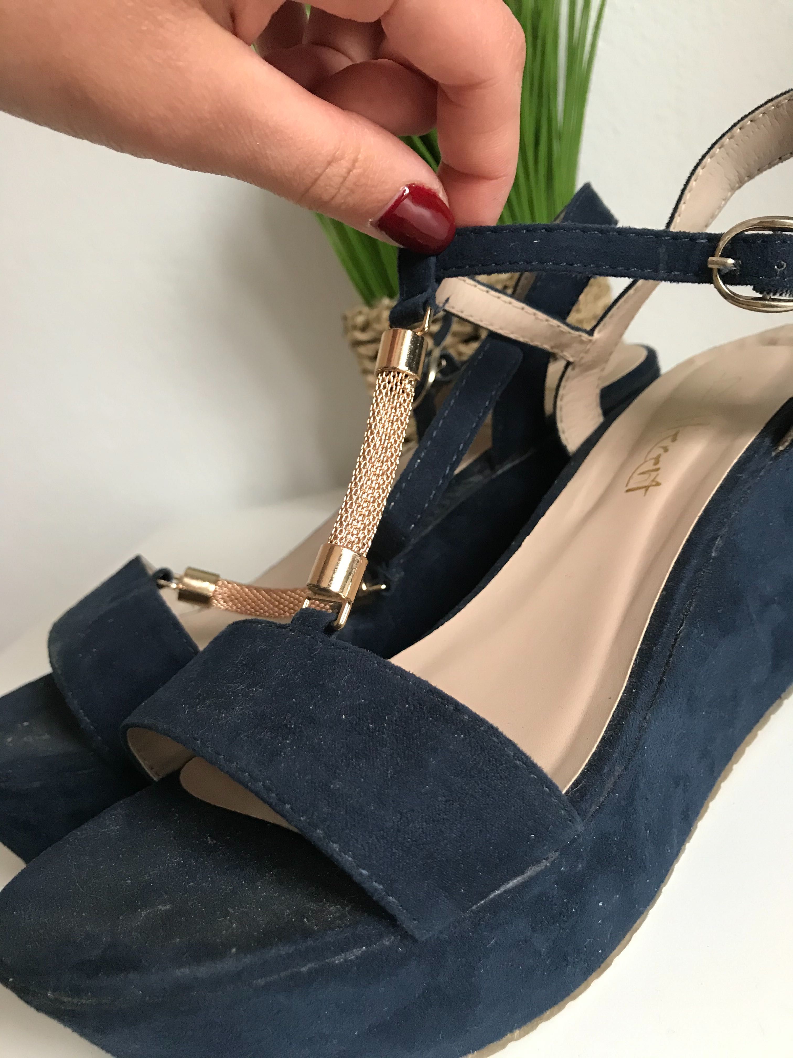 Sandalias azuis best sale