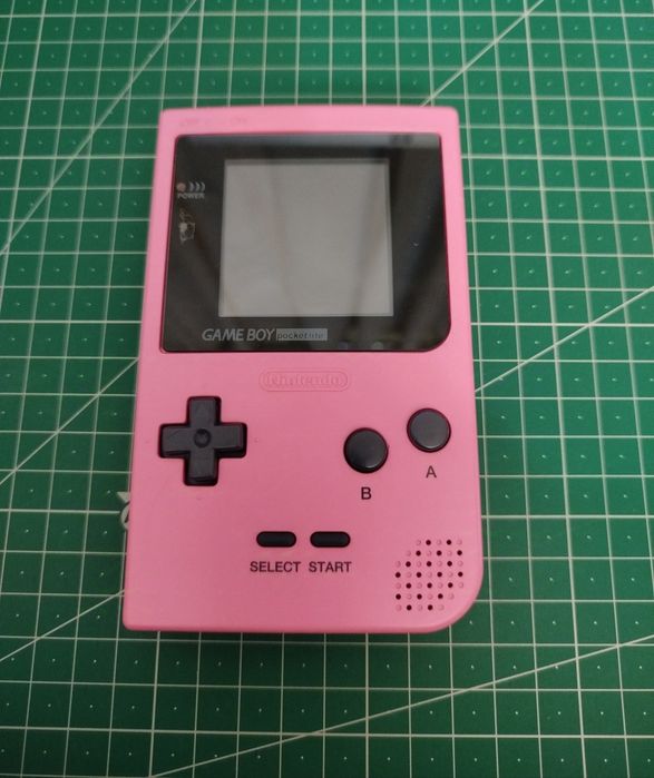 Game boy pocket rosa ecrã ips