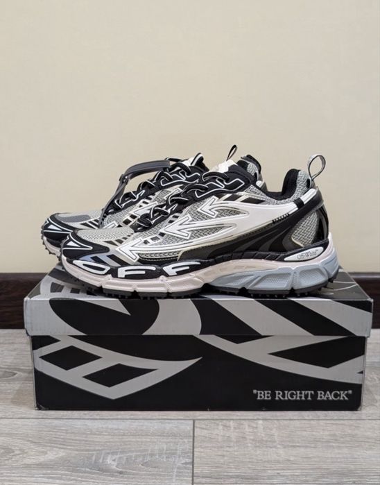 Кросівки Off White Be Right Back / Кросівки Офф Вайт сині / Блакитні Офф Вайт / Білі кросівки Off White