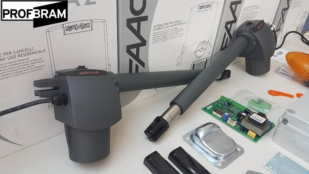 Napęd do bramy dwuskrzydłowej FAAC GENIUS G-Bat 300