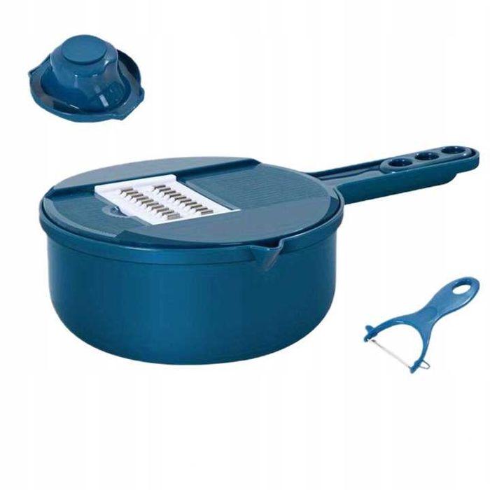 Szatkownica do warzyw krajalnica ręczna wielofunkcyjna 7w1 nakładki