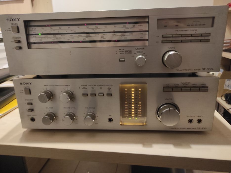 Sprzęt Wzmacniacz i Tuner FM Sony TA-535 Sony  ST -333L