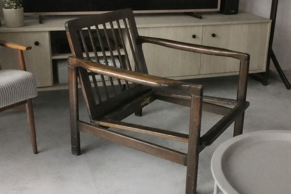 - Mebel PRL - Fotel B - 7522 Zenon Bączyk vintage