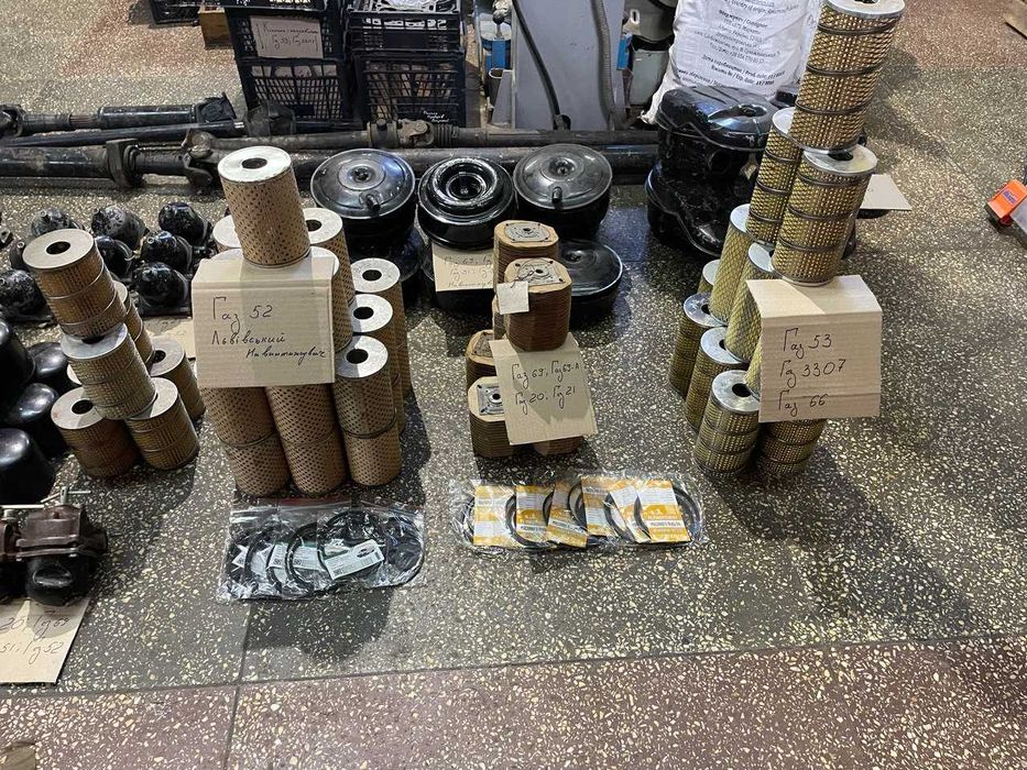 Фільтри масляні, бензинові, повітряні Газ 51, Газ 52, Газ 63, Газ 69