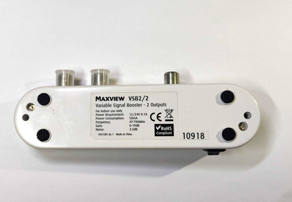 Amplificador Sinal de Antena TV FM Maxview 12V